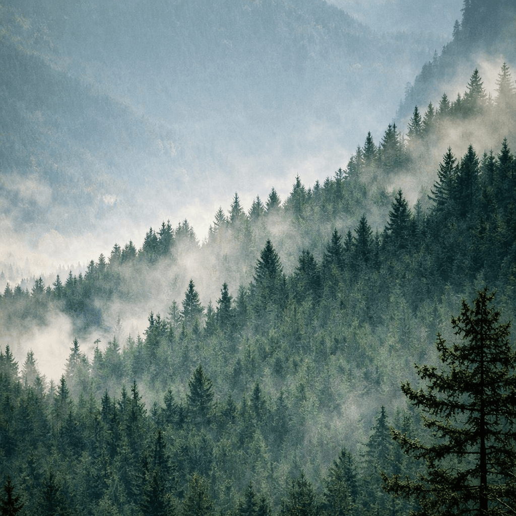 Nebelwald im Allgäu